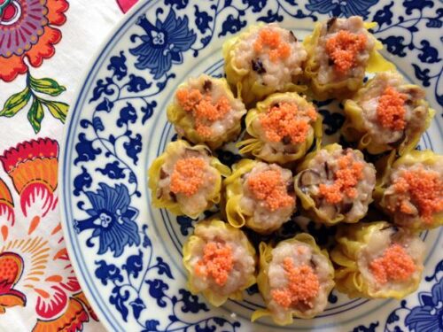 自家製足料點心：帶子蝦仁豬肉燒賣
